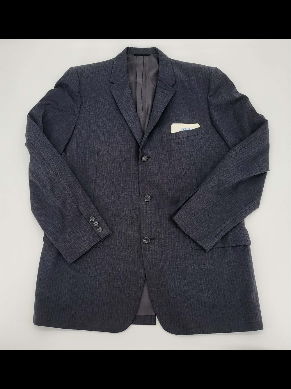 Hart Schaffner & Marx Men's Gray Striped Suit Jacket Blazer L 3-Button